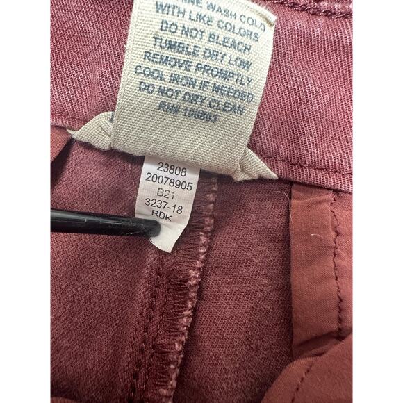 Duluth Trading Women's Stretch Pants Brick Red Size 8x29 - Picture 6 of 11